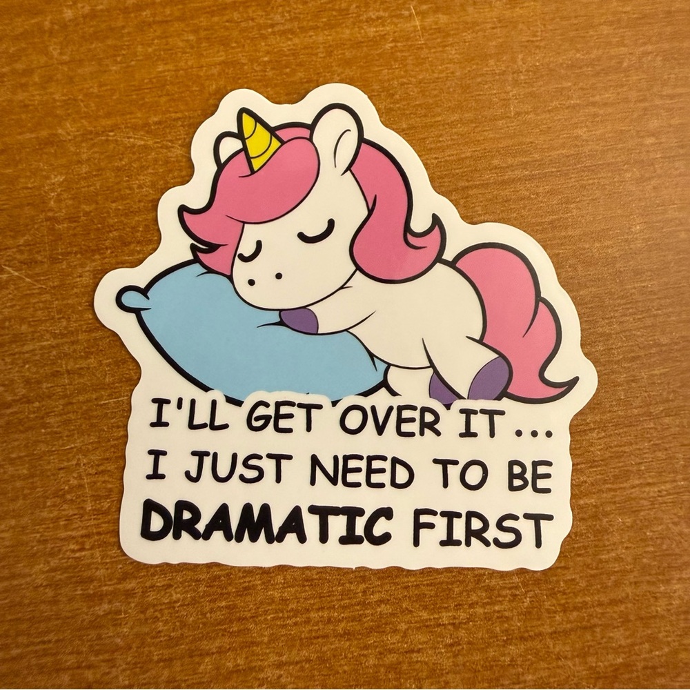 Unicorn Sticker‎ with Pink Mane